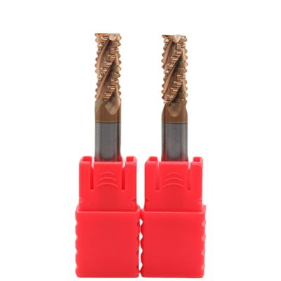 Buon prezzo 8 mm HRC55 4 flauti Carbide Roughing End Mills TiAISiN Rivestito per acciai e ferro in linea
