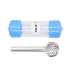 Buon prezzo 8 mm Scavo a D-Ball 22 mm Cut Dia Carbide Burrs Double Cut Carbide Rotary Burr in linea