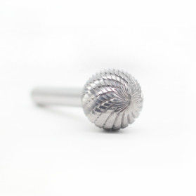 8mm Shank D-Ball Shape 22mm Cut Dia Carbide Burrs Double Cut Carbide Rotary Burr 