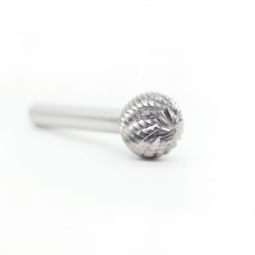 19mm Cut Dia D-Ball Shape Carbide Burrs With 8mm Shank Dia  Double Cut Carbide Rotary Burr