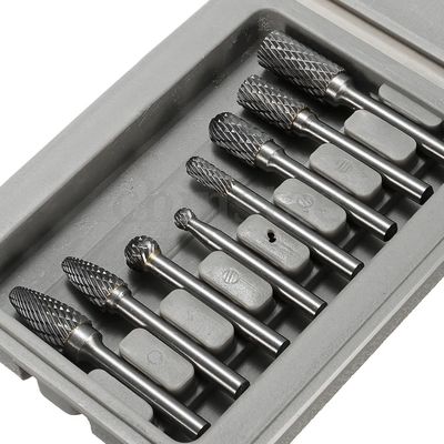 Buon prezzo Finishing Carbide di tungsteno Burr Set 8pcs Standard Double Cut Carbide Burr Strumento in linea