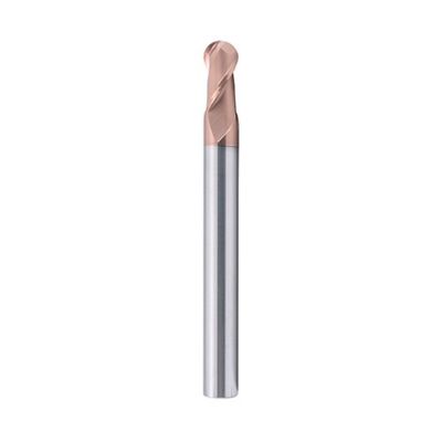 Buon prezzo 10 mm Dia R5*10*20*10*75 2Flutes TiAISiN Carbide Ball Nose End Mill For Carbon Steel Alloy Steel Cast Iron in linea