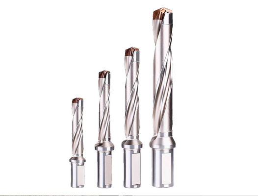 Buon prezzo Perforazione a corona a carburo a spirale 8D Bit di tungsteno Acciaio Perforazione a spirale a flauto Bit indicizzabile in linea