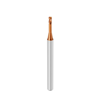 Buon prezzo HRC55 1 mm solido carburo finitura mulino 2 flauti collo lungo corto flauti quadrato finitura mulino in linea