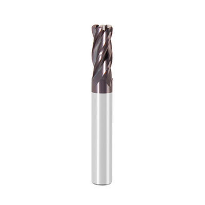 Buon prezzo 8 mm HRC60 4 flauti Radius End Mill Cutter per metallo AITiN rivestito in linea