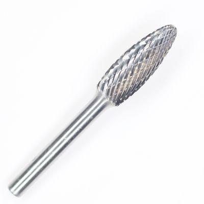 SH-5 Carburo di tungsteno a forma di fiamma file rotante con fusoliera a fusoliera a 1/4 '
