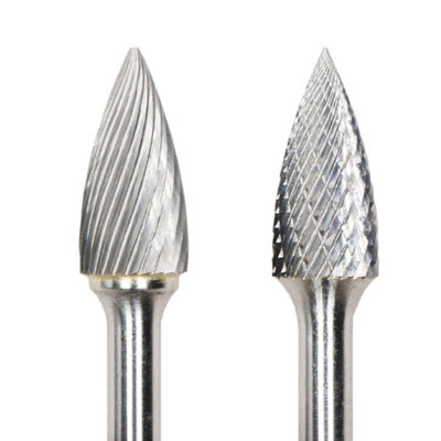 qualità 12mm Dia SG Tree Point End Double Cut Carbide Burr 6mm Shank Carbide Burrs per la macina a fusoliera fabbrica