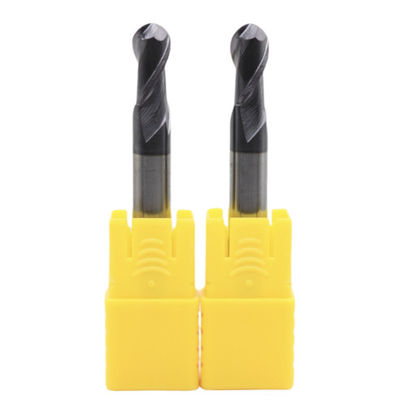 Buon prezzo Acciaio al carbonio Leggio di acciaio in acciaio inossidabile Fusione di ferro grezzo Lavorazione 5mm R2.5*5*10*5*50 2 Flauti Fabbricazione a sfera AITiN Rivestita in linea