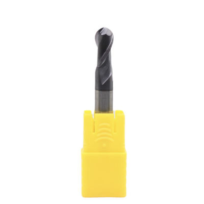Buon prezzo Diametro del bastone 6 mm R3*6*12*6*50 2 flauti Flusso di sfera AITiN Rivestito per acciaio al carbonio Legatura di acciaio inossidabile Fuso di acciaio in linea
