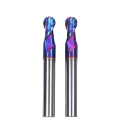 Buon prezzo 2 flauti HRC 65 R9*18*36*18*150L TiAISiN Rivestito di Carburo in linea