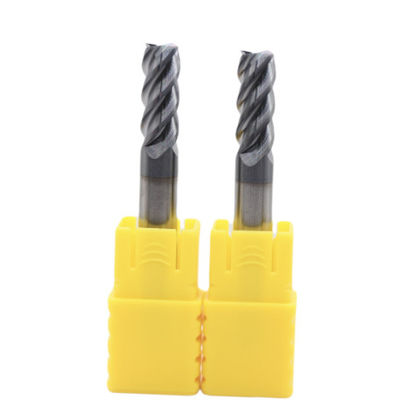 Buon prezzo 16 mm Dia 16*45*16*100 AITiN Nero Nano Rivestimento 4 Flute Carbide Quadrato End Mill Per Acciaio Fuso Ferro in linea