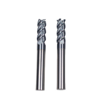 Buon prezzo 20 mm Dia 20*45*20*100 AITiN Nero Nano Rivestimento 4 Flute Carbide Quadrato End Mill Per Acciaio Fuso Ferro in linea