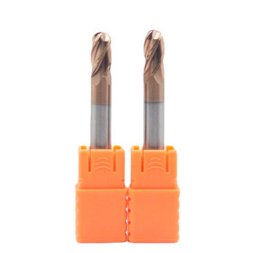 Buon prezzo 8mm Dia R4*8*16*8*60 4Flutes TiAISiN Carbide Ball Nose End Mill Per Acciaio al Carbonio Legato Acciaio Fuso in linea