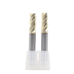 Buon prezzo 10*25*10*75*4T 4 flauti finitura per acciai inossidabili e leghe di titanio HT Champagne Gold Coating in linea