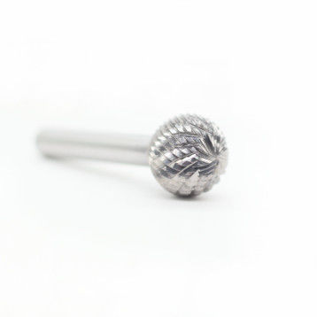 Buon prezzo Frese a sfera in metallo duro da 19 mm di diametro di taglio con gambo da 8 mm, frese rotanti in metallo duro a taglio doppio in linea