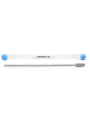 Buon prezzo Frese in metallo duro al carburo C0820-150mm con gambo esteso da 6mm, frese in metallo duro al carburo a taglio doppio standard in linea