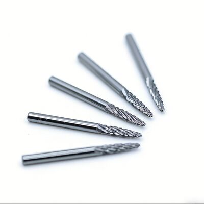 qualità Solid Carbide Rotary Burr SF-43, 1/8-Inch Diameter, Tree Shape With Pointed End, Double Cut For Steel fabbrica