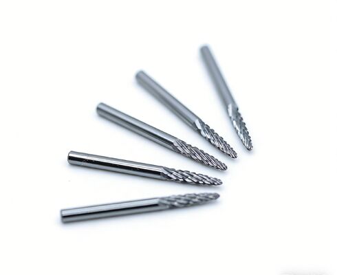 Buon prezzo Fresa Rotativa de Carburo Sólido SF-43, Diámetro de 1/8 Pulgada, Forma de Árbol con Extremo Puntiagudo, Corte Doble para Acero in linea